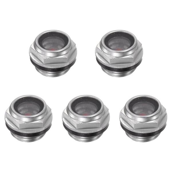 uxcell エアコンプレッサー オイルレベルゲージ サイトグラス M16x1.5mmオスネジ アル...