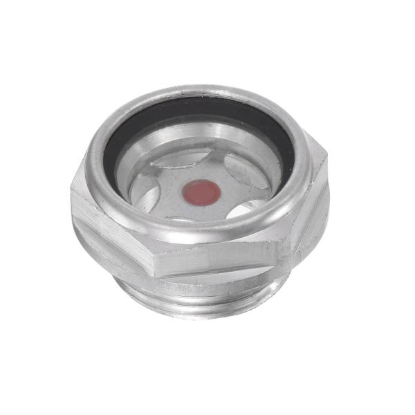 uxcell エアコンプレッサーオイルレベルゲージサイトグラス M24x1.5mmオスねじ アルミニ...