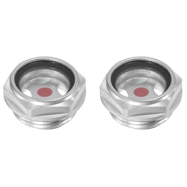 uxcell エアコンプレッサーオイルレベルゲージサイトグラス G25 mmx25mオスねじ アルミ...