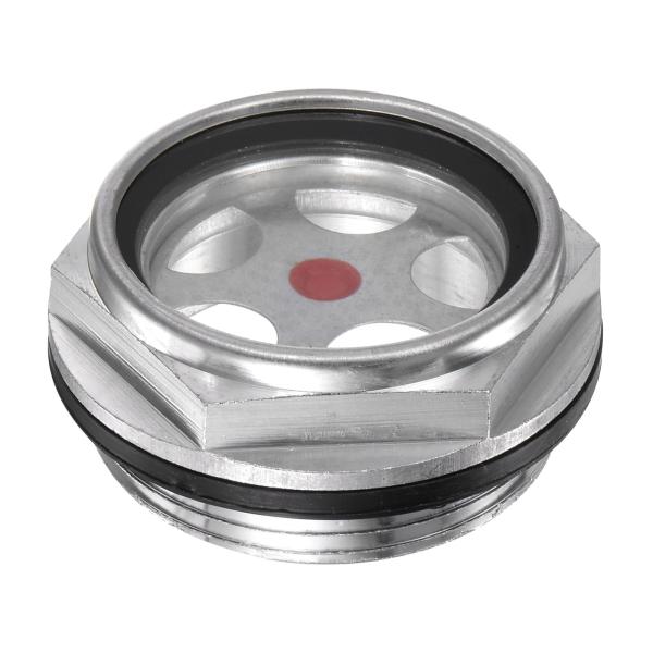 uxcell エアコンプレッサーオイルレベルゲージサイトグラス 38 mmx38 mmオスねじ アル...