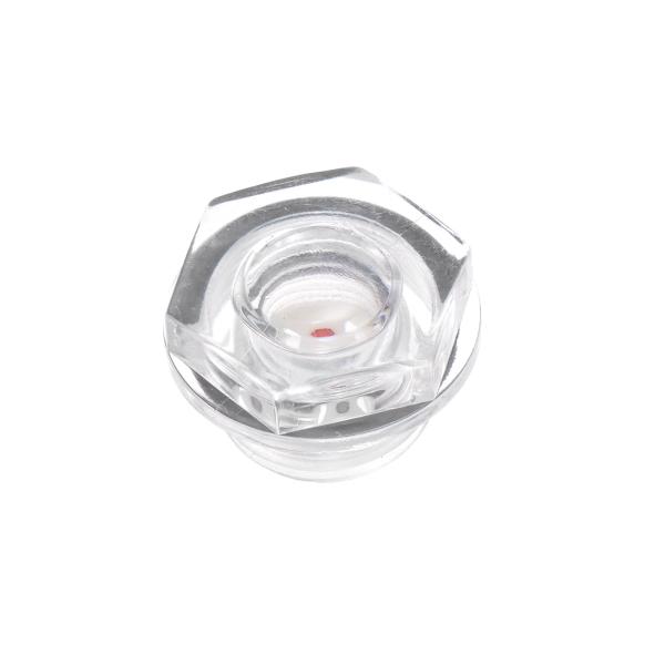 uxcell エアコンプレッサーオイルレベルゲージサイトグラス M18x1.5 mmオスねじ有機ガラ...