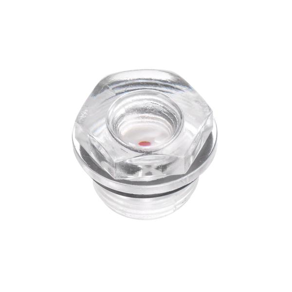 uxcell エアコンプレッサーオイルレベルゲージサイトグラス 9 mmオスねじ 有機ガラス液体イン...