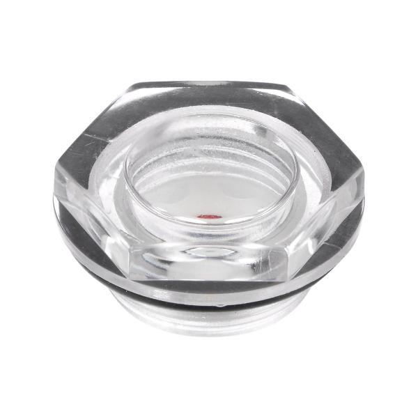 uxcell エアコンプレッサーオイルレベルゲージサイトグラス M27x1.5 mmオスねじ 有機ガ...