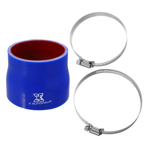 X AUTOHAUX ストレートシリコーンリデューサーホース シリコーンホースカプラー インタークー...