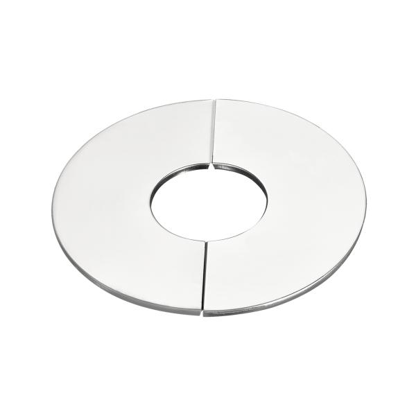 uxcell ウォールスプリットフランジ 201ステンレス鋼 ラウンドエスカッションプレート 直径5...