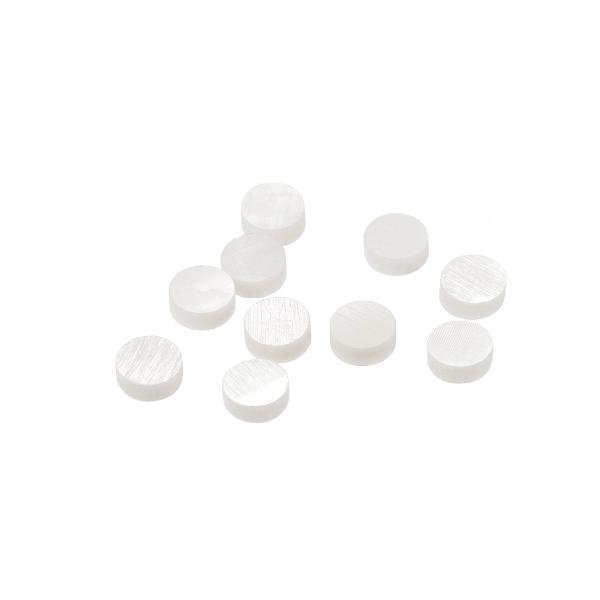 uxcell ギターフレットボードインレイドット?ホワイトシェル 指板インレイマークポイント 5x2...