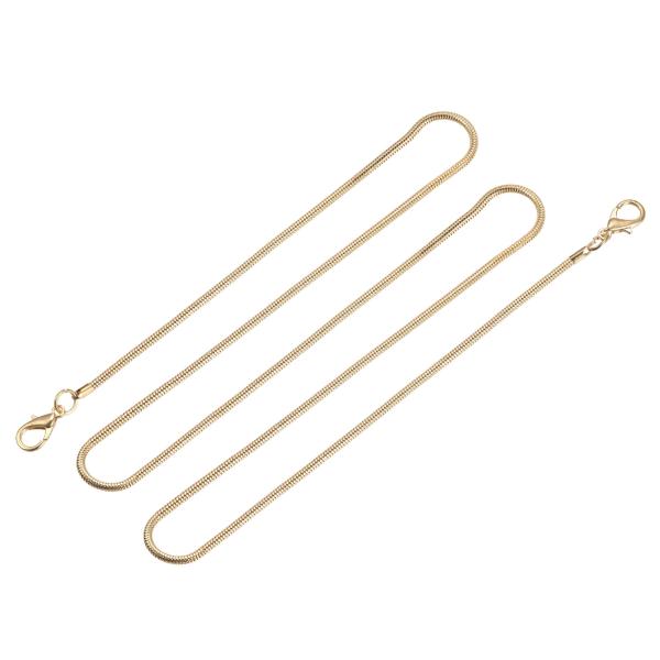 uxcell アイアンフラットチェーンストラップ 1100mmx3.2mm 財布交換アクセサリー シ...