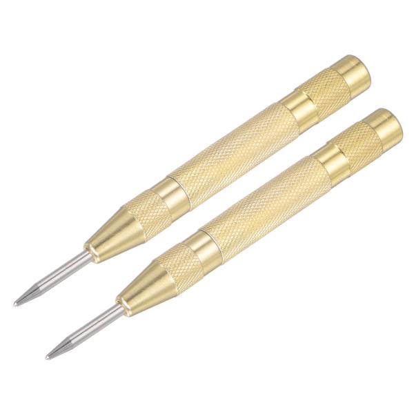 uxcell 自動センターポンチ スプリング式 センターホールパンチャーマーカー ハンドツール 調整...