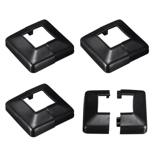 uxcell デッキポストベースカバー デッキポストベース ポストベーススカート スプリットスタイル...