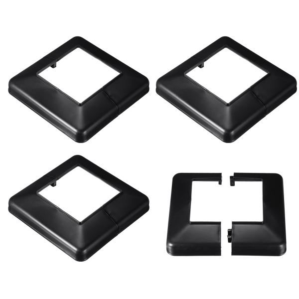 uxcell ポストスカート デッキポストベースカバー デッキポストベース スプリットスタイル 階段...