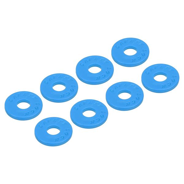 uxcell ギターストラップロック ギターストラップピン ストラップブロック ブルーバックルワッシ...