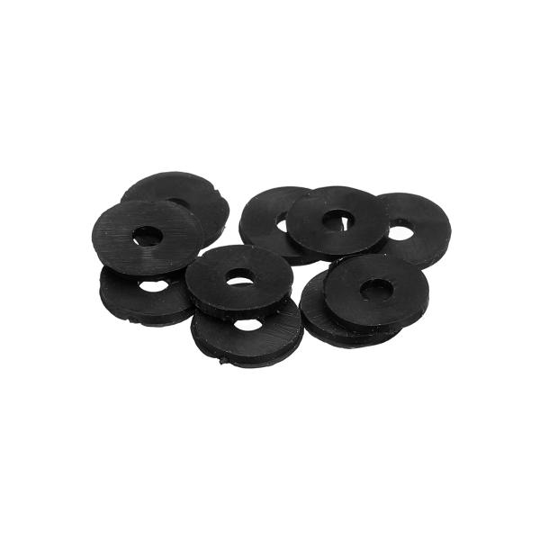 uxcell ギターストラップロック ブロック ブラックワッシャー ストラップボタン用 8個入