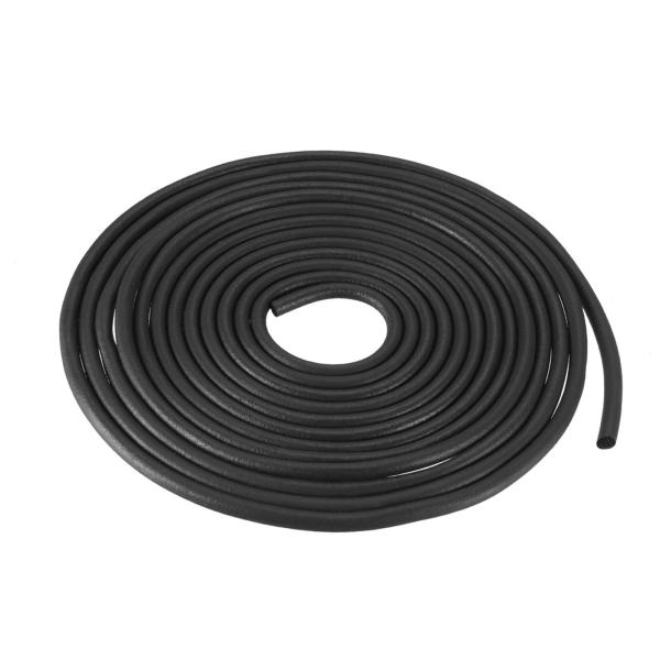 uxcell ラバーフォーム耐候シール 直径3 mm x 8m ラウンド EPDM ラバーストリッピ...
