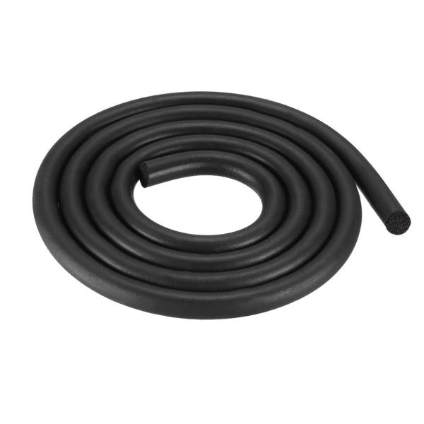 uxcell ラバーフォーム耐候シール 直径10mm x 2m ラウンド EPDM ラバーストリッピ...