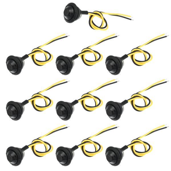 uxcell サイドマーカーライト ユニバーサル トレーラー トラック ローリー RV ボート用 防...