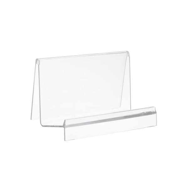 PATIKIL アクリルウォレットディスプレイスタンドホルダー 収納ラックシェルフ 卓上財布 透明 ...