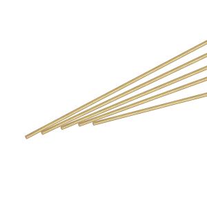 uxcell 真鍮棒 真鍮ソリッド丸棒 旋盤棒材 RCモデル用 DIYクラフト用 0.8mm直径 200mm長さ 10本