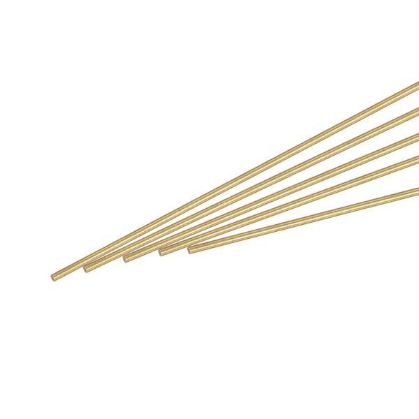 uxcell 真鍮棒 真鍮ソリッド丸棒 旋盤棒材 RCモデル用 DIYクラフト用 0.8mm直径 2...