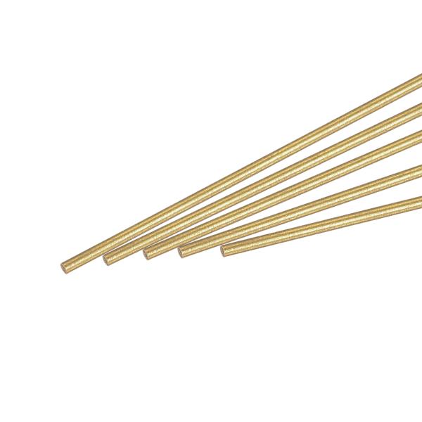 uxcell 真鍮棒 真鍮ソリッド丸棒 旋盤棒材 RCモデル用 DIYクラフト用 1.2mm直径 2...