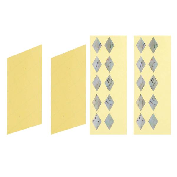 uxcell フレットボードマーカー インレイステッカーデカール ギターとベース用 星ダイヤモンド形...