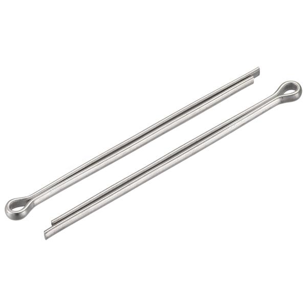 uxcell スプリットコッターピン 4mmx80mm 304ステンレス鋼 クリップファスナーフィッ...