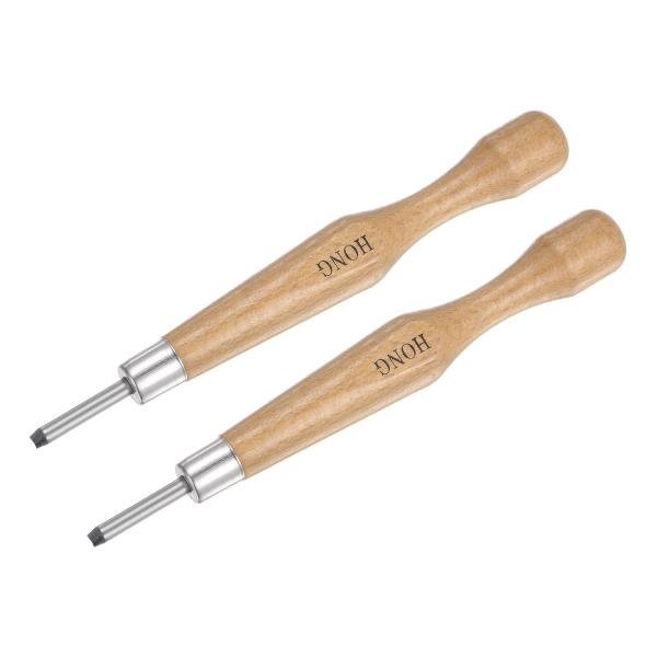 uxcell クラフトカービングナイフ 3 mm 50# 炭素鋼 小型ラウンドブレード ウッドハンド...