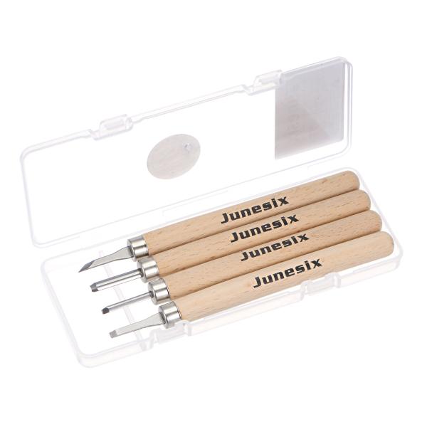 uxcell クラフトカービングナイフセット 3 mm/3.3 mm/3 mm/2mm SK5 合金...