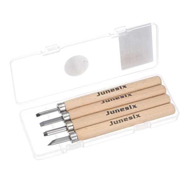 uxcell クラフトカービングナイフセット 5.3 mm/5.5mm/4mm/2.7mm SK5 ...