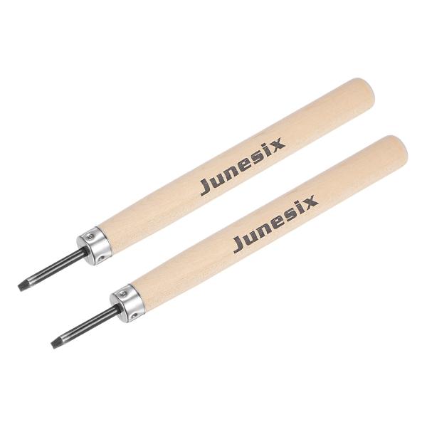 uxcell クラフトカービングナイフ 2mm 50# 炭素鋼 小型ラウンドブレード ウッドハンドル...