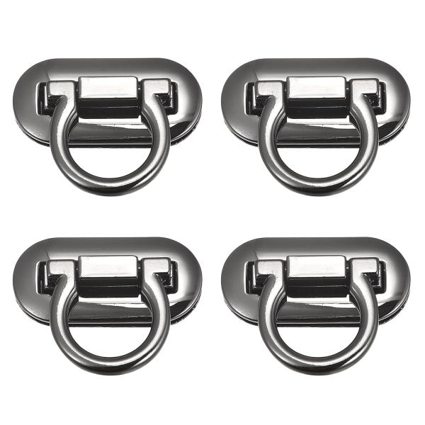 uxcell ターンロッククラスプ 合金 財布閉鎖ツイスト バックル DIY ハンドバッグ メイキン...