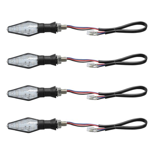 uxcellMotoforti オートバイの流れるターンシグナルライト アンバーライト 12V オー...
