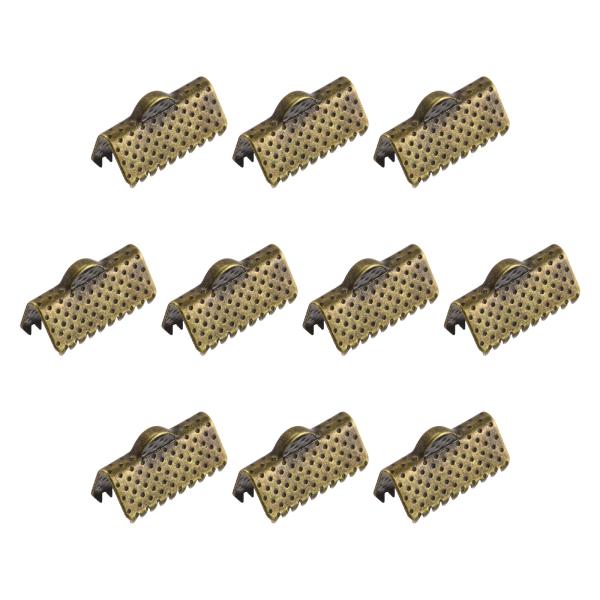 uxcell コードエンドクラスプ コードエンド圧着クランプ コードエンドクリップ DIYクラフト用...