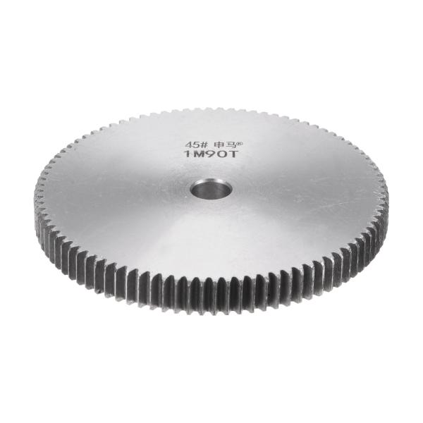 uxcell ストレート平歯車 12mm内側の開口部 90T 1モジュール 硬化 45#スチール ス...