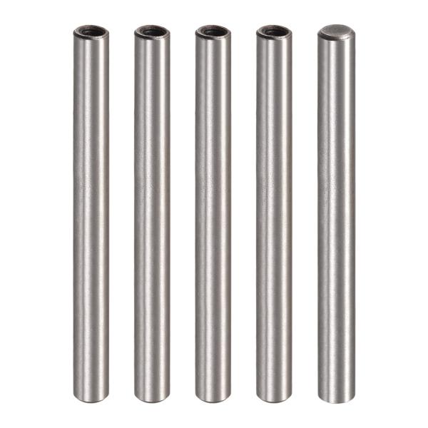 uxcell M4 内ネジノックピン 6x80mm 面取りフラット 炭素鋼 円筒ピン ベッド 本棚 ...