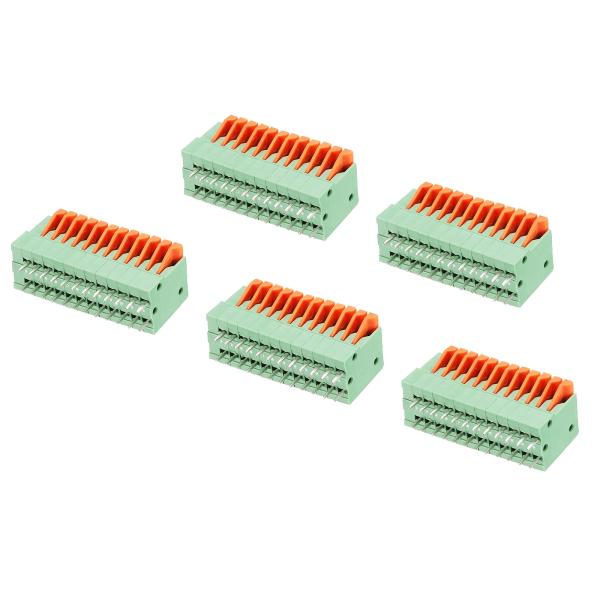 uxcell PCBばね端子ブロックコネクター KF141V 150V 2A 2.54 mm 12ポ...