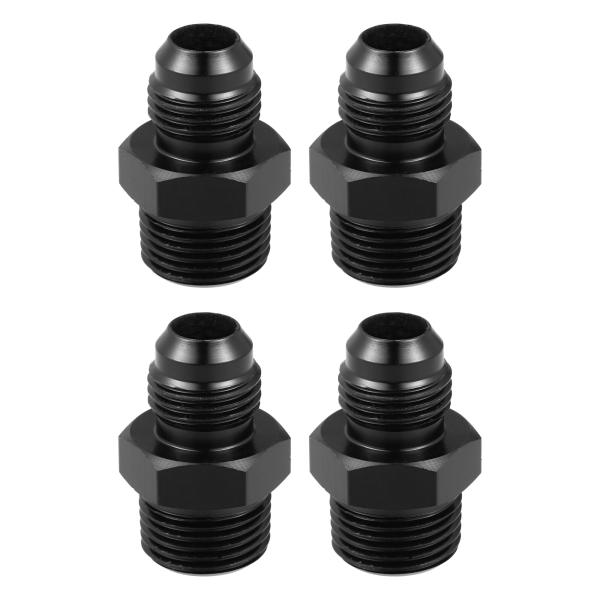 uxcell カーフレアリデューサーホース継手アダプター 燃料油ラインパイプコネクタ 連合 ブラック...