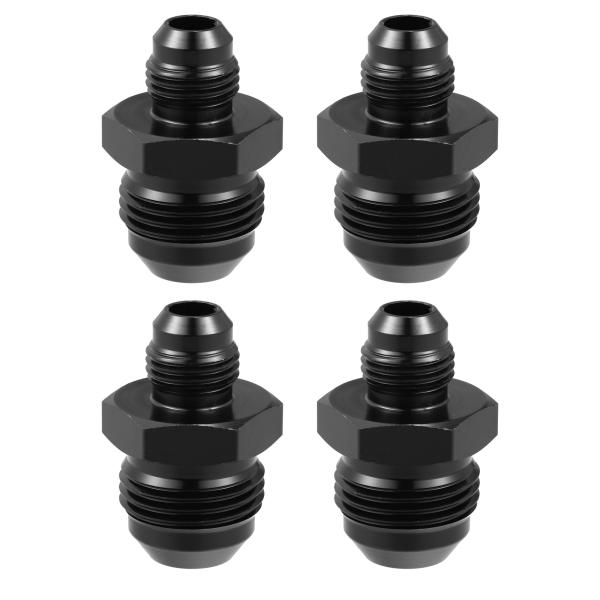 uxcell フレアリデューサーフィッティングアダプター 燃料油ラインパイプコネクタ AN6オス- ...