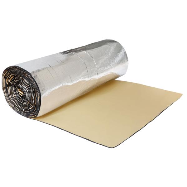 uxcell 熱消音マット 断熱材 防音材 配水管 工場農場の屋根用 高密度フォーム 197mil ...