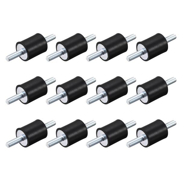 uxcell ラバーマウントM6x18mm 防振アイソレーター スタッドショックアブソーバー オス ...