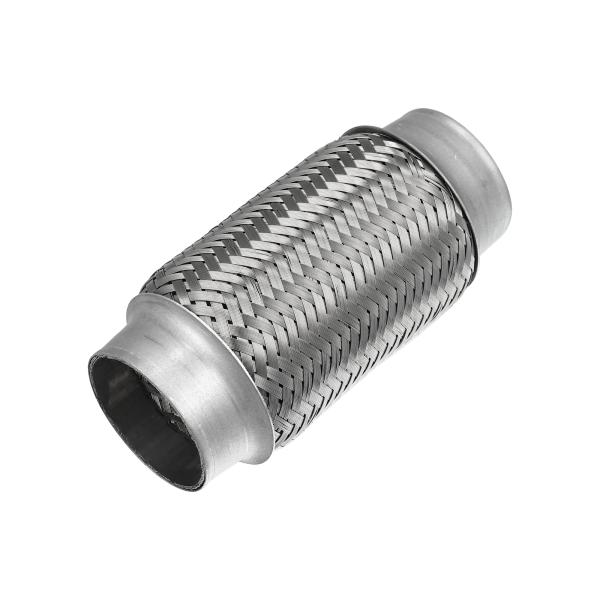 X AUTOHAUX オートエキゾーストフレキシブルパイプチューブ ユニバーサル 排気ジョイント ス...