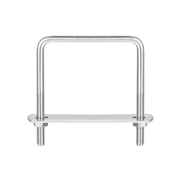 uxcell 角Uボルト Uクランプボルト ナットとプレート付き ボートトレーラー用 M6 67 m...