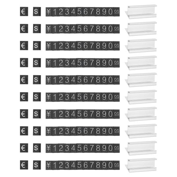 PATIKIL プライスキューブスタンド 価格タグホルダー 取外し可能 小売店用 カウンター用 ホワ...