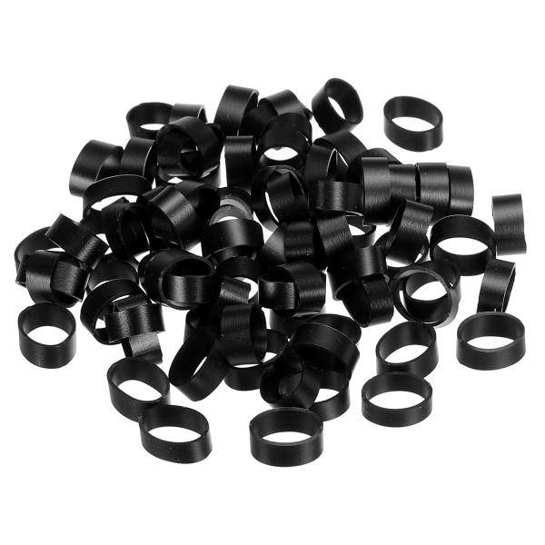 PATIKIL シリコンラバーバンドリング 50個 ノンスリップ 12.56mm フラット 本 アー...
