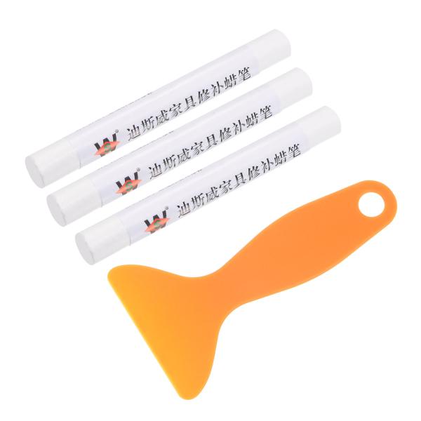 uxcell 家具修理キット 木製 ワックスウッドフィラースティック ヘラ付き クレヨンマーカー家具...