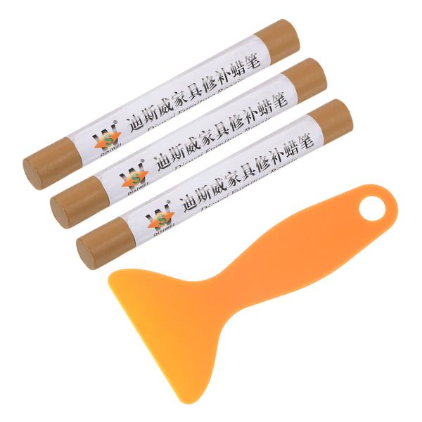 uxcell 家具修理キット 木製 ワックスウッドフィラースティック ヘラ付き クレヨンマーカー家具...