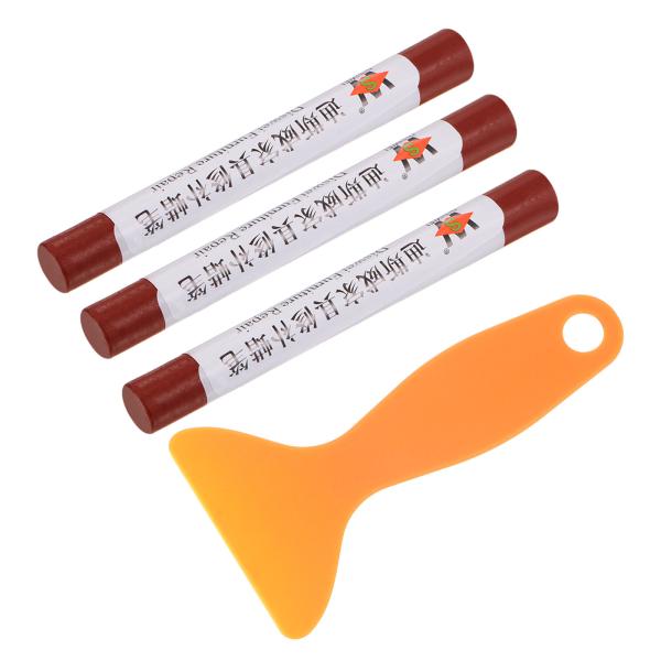 uxcell 家具修理キット 木製 ワックスウッドフィラースティック ヘラ付き クレヨンマーカー家具...