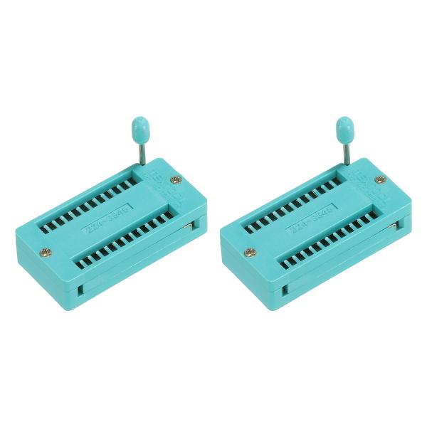 PATIKIL ユニバーサル ICテスト ZIFソケット 24ピン 2.54mmピッチ マイクロコン...
