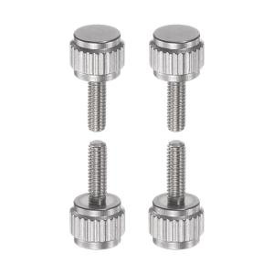 uxcell 丸平頭 ローレット つまみ M2.5x8mm ハンドクランプねじ