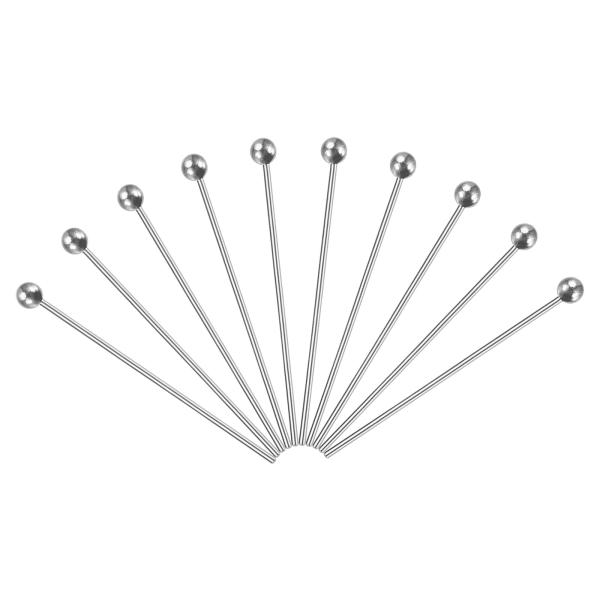 PATIKIL 200個 シルバー メッキボールヘッドピン 35mmワイヤーヘッドピン 20ゲージ ...