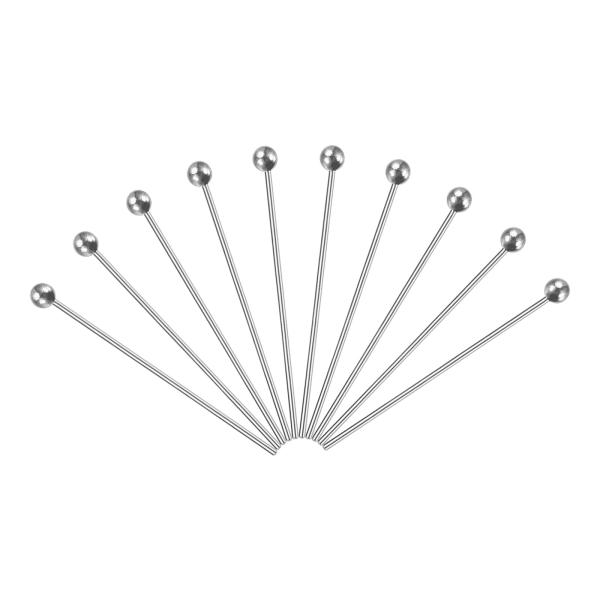 PATIKIL 200個 シルバー メッキボールヘッドピン 50mmワイヤーヘッドピン 20ゲージ ...